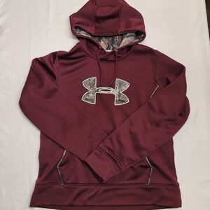 Under Armour Women’s Storm Hoodie Maroon Camo Logo Pullover